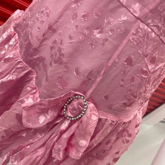 Pink Cosmo Asymmetrical Drapery Dress - Picture 9 of 15